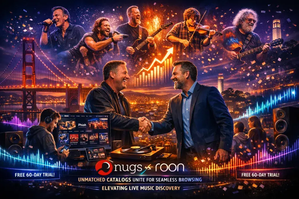 Nugs and Roon Launch Partnership to Transform Live Music Discovery