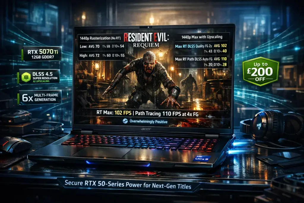 Resident Evil: Requiem Stuns Gamers, Demands RTX 50-Series Laptop Power