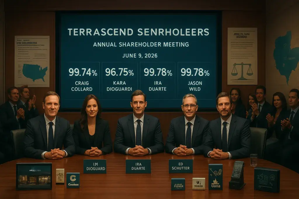 TerrAscend Shareholders Re-Elect Full Board With Near-Unanimous Support