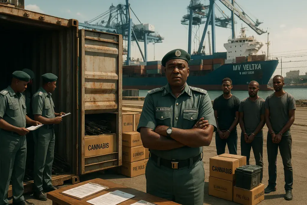 Nigeria Customs Intercepts Smuggled Rifles and Cannabis Cargo at Port