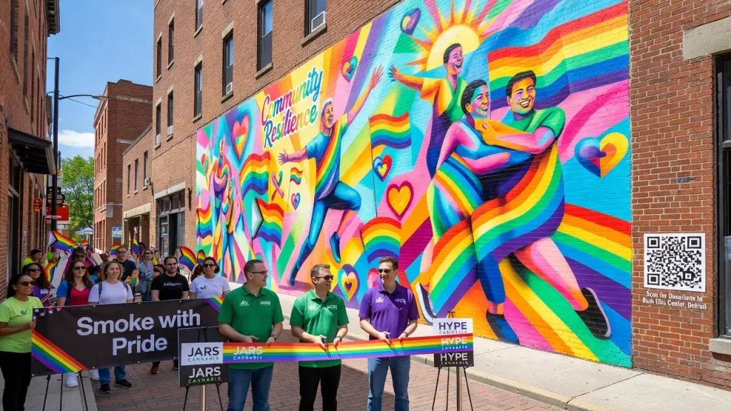 Cannabis Retailers Fund Ferndale Mural to Back LGBTQ+ Youth