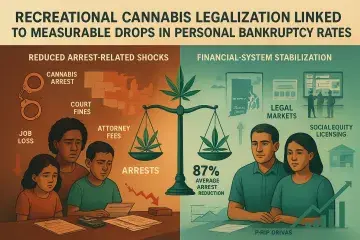Recreational Cannabis Legalization Linked to Measurable Drop in Personal Bankruptcy Rates